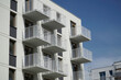Modern multistorey building with balconies
