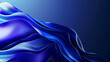 Sleek abstract background with flowing gradient from cobalt blue to azure dynamic wallpaper