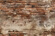 old brick wall brown color for background or texture