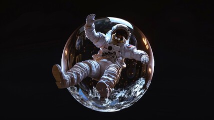 astronaut background concept, national asteroid day