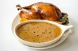 Allspice Gravy for Thanksgiving Turkey with Clementine Juice and Bay Leaves