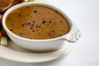 Allspice Gravy with Black Peppercorns and Clementine Zest for Holiday Dinner