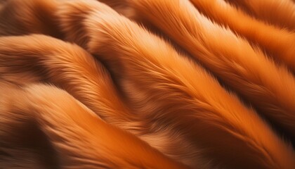 Poster - a close up of a textured orange fur texture background