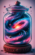 Gorgeous galaxy in a jar