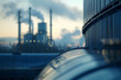 © mila103 - A large industrial plant with smoke coming out of it