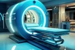High-tech mri machine in a clean and well-lit medical imaging room at a healthcare facility