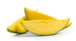 fresh ripe juicy mango slices