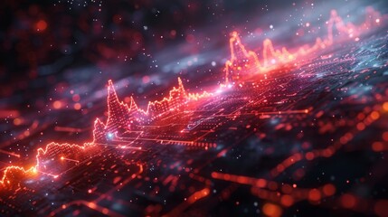 Aufkleber - Dynamic abstract background featuring vibrant lights and blurred shapes, creating a visually stimulating effect.
