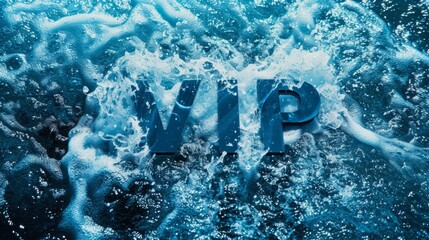 Wall Mural - Ocean Water VIP concept art poster.