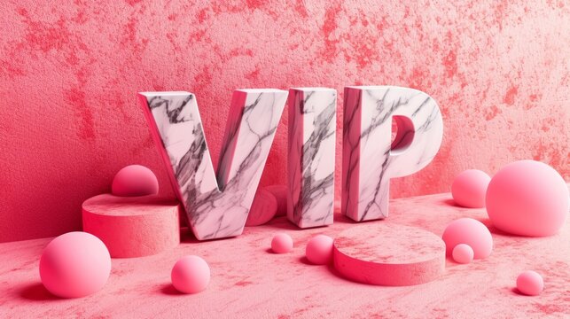 Pink Marble VIP concept art poster.