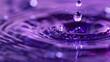 Macro Abstraction of Lavender Oil Droplets on Water Surface