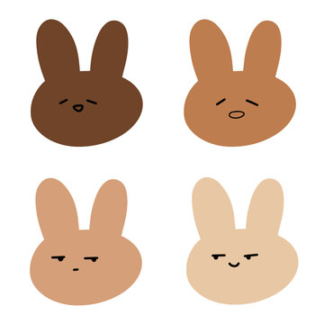 Adorable Rabbit Illustrations | Cute Hand Drawings | For Creative Projects | Minimalist Design