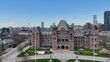 Aerial view over to University of Toronto Canada - travel photography by drone