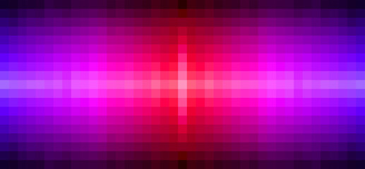 Wall Mural - Purple glow pixel square abstract background