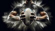 © ANDREY PROFOTO - Strength and Concentration in Rugby Ball Handling