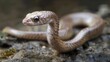 The body is slim and resembles a snake with a small head broad neck wide mouth tiny eyes on the head s tip small gill slits below the neck and a slender and slim tail