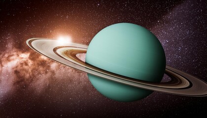 Poster - uranus planet in space