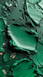 green, heavy brush stroke acrylic paint colored
