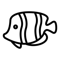 Canvas Print - fish icon 