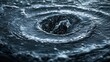 Whirlpool Wonder: Mesmerizing Vortex of Water in Natural Motion