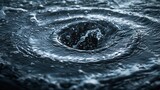 Fototapeta  - Whirlpool Wonder: Mesmerizing Vortex of Water in Natural Motion