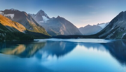 Wall Mural - lake blue abstract background wallpapers banner hd design
