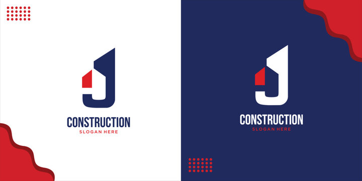 creative modern and unique JI logo, design inspiration, vector