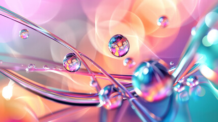 Wall Mural - abstract background with 3d ball