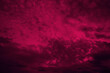 Black dark red burgundy maroon magenta crimson sky end clouds. Dramatic cloudy storm sky background. Night evening sunset. Fantasy mystic. Or horror war fire creepy ominous. Design.
