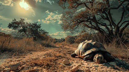 Wall Mural - Turtles in the wild