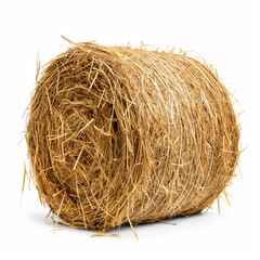 Sticker - arafed hay bale on a white background with a white background