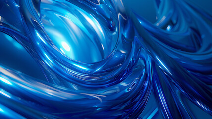 Wall Mural - 
futuristic blue abstract background.