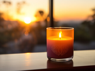 person hand in a meditation pose and butterfly,sunset in the mountains