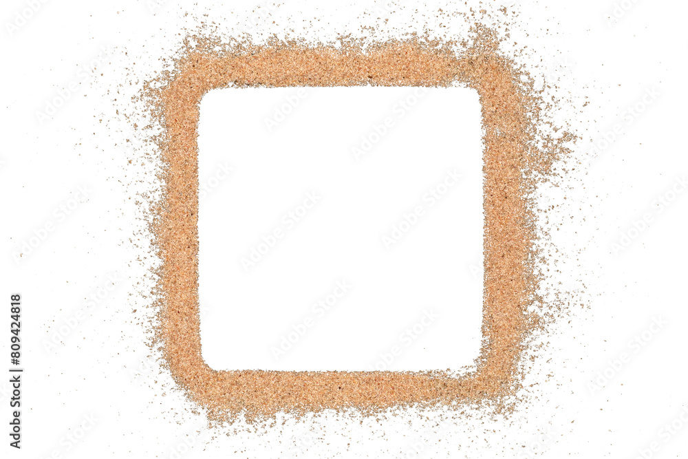 Sand border and frame isolated transparent Stock Photo | Adobe Stock