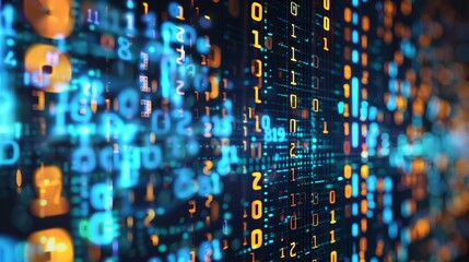 digital coding with graph and matrix, Programmer's Day, World Productivity Day Background Concepts