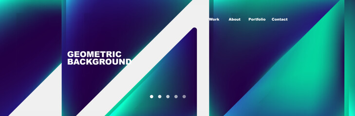 Triangle minimal web site page background design. Vector Illustration For Wallpaper, Banner, Background, Card, Book Illustration, landing page