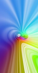 Canvas Print - artistic colorful 3d tunnel loop vertical animation background.