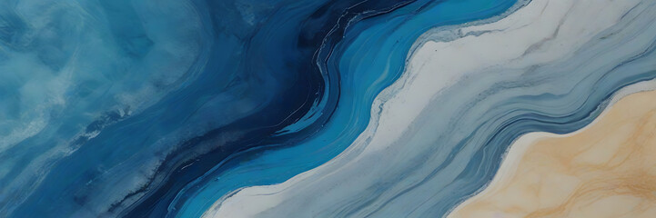 Wall Mural - A cool frost blue marble texture, suitable for a high-end winter resort, in icy, crystalline high-definition