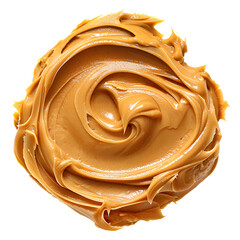 Wall Mural - Peanut butter spread isolated on transparent background png
