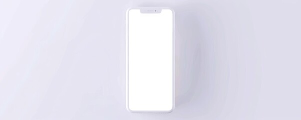 Wall Mural - a sleek digital interface showcasing a bright, minimalistic app layout against a white background