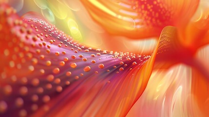 Wisdom in Veins: Zooming in reveals the Strelitzia's dotted veins as channels of wisdom, nurturing the flower's serene presence.