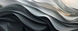Contemporary abstract wallpaper with flowing gradient from charcoal to light grey