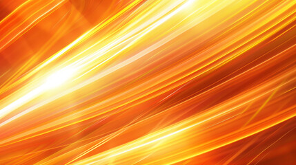 Wall Mural - Dynamic abstract background featuring light streaks  gradient transitions from orange to yellow