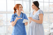 © Pixel-Shot - Female doctor talking with pregnant woman in clinic