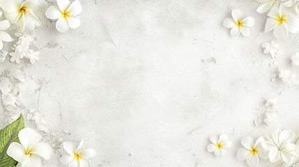 Wall Mural - white flowers