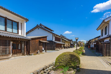 Wall Mural - Street view of the Unnojuku, Tomi City, in Nagano Prefecture, Important Preservation Districts for Groups of Traditional Buildings