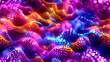 A colorful, abstract background with a lot of dots