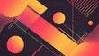 A minimalistic banner featuring abstract geometric shapes and lines