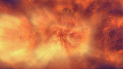 Canvas Print - fire flame explosion in space