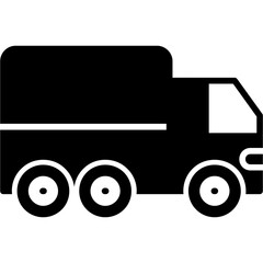 Canvas Print - Delivery Truck Icon